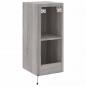 Preview: TV-Wandschrank mit LED-Leuchten Grau Sonoma 30,5x35x70 cm