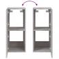 Preview: TV-Wandschrank mit LED-Leuchten Grau Sonoma 30,5x35x70 cm