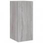 Preview: TV-Wandschrank mit LED-Leuchten Grau Sonoma 30,5x35x70 cm