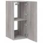 Preview: TV-Wandschrank mit LED-Leuchten Grau Sonoma 30,5x35x70 cm