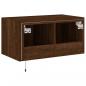 Preview: TV-Wandschrank mit LED-Leuchten Braun Eichen-Optik 60x35x31 cm