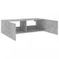 Preview: TV-Wandschrank mit LED-Leuchten Betongrau 100x35x31 cm