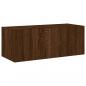 Preview: TV-Wandschrank mit LED-Leuchten Braun Eichen-Optik 80x35x31 cm