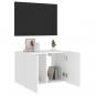 Preview: TV-Wandschrank mit LED-Leuchten Weiß 60x35x41 cm