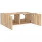 Preview: TV-Wandschrank mit LED-Leuchten Sonoma-Eiche 80x35x31 cm