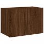 Preview: TV-Wandschrank mit LED-Leuchten Braun Eichen-Optik 60x35x41 cm