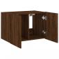 Preview: TV-Wandschrank mit LED-Leuchten Braun Eichen-Optik 60x35x41 cm