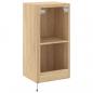 Preview: TV-Wandschrank mit LED-Leuchten Sonoma-Eiche 40,5x35x80 cm