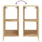 Preview: TV-Wandschrank mit LED-Leuchten Sonoma-Eiche 40,5x35x80 cm