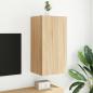 Preview: TV-Wandschrank mit LED-Leuchten Sonoma-Eiche 40,5x35x80 cm