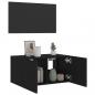 Preview: TV-Wandschrank mit LED-Leuchten Schwarz 60x35x31 cm