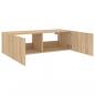 Preview: TV-Wandschrank mit LED-Leuchten Sonoma-Eiche 100x35x31 cm