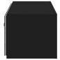 Preview: TV-Wandschrank mit LED-Leuchten Schwarz 80x35x31 cm