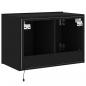 Preview: TV-Wandschrank mit LED-Leuchten Schwarz 60x35x41 cm