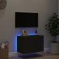 Preview: TV-Wandschrank mit LED-Leuchten Schwarz 60x35x41 cm