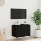 Preview: TV-Wandschrank mit LED-Leuchten Schwarz 60x35x41 cm