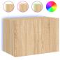 Preview: TV-Wandschrank mit LED-Leuchten Sonoma-Eiche 60x35x41 cm