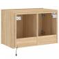 Preview: TV-Wandschrank mit LED-Leuchten Sonoma-Eiche 60x35x41 cm