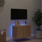 Preview: TV-Wandschrank mit LED-Leuchten Sonoma-Eiche 60x35x41 cm