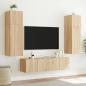 Preview: TV-Wandschrank mit LED-Leuchten Sonoma-Eiche 60x35x41 cm