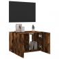 Preview: TV-Wandschrank mit LED-Leuchten Räuchereiche 60x35x41 cm