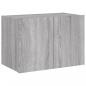 Preview: TV-Wandschrank mit LED-Leuchten Grau Sonoma 60x35x41 cm