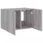 Preview: TV-Wandschrank mit LED-Leuchten Grau Sonoma 60x35x41 cm