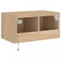 Preview: TV-Wandschrank mit LED-Leuchten Sonoma-Eiche 60x35x31 cm