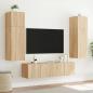 Preview: TV-Wandschrank mit LED-Leuchten Sonoma-Eiche 60x35x31 cm