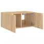 Preview: TV-Wandschrank mit LED-Leuchten Sonoma-Eiche 60x35x31 cm