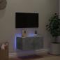 Preview: TV-Wandschrank mit LED-Leuchten Betongrau 60x35x31 cm