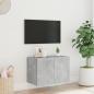 Preview: TV-Wandschrank mit LED-Leuchten Betongrau 60x35x41 cm