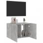 Preview: TV-Wandschrank mit LED-Leuchten Betongrau 60x35x41 cm