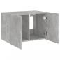 Preview: TV-Wandschrank mit LED-Leuchten Betongrau 60x35x41 cm