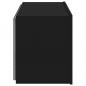 Preview: TV-Wandschrank mit LED-Leuchten Schwarz 80x35x41 cm