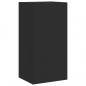 Preview: TV-Wandschrank mit LED-Leuchten Schwarz 40,5x35x80 cm