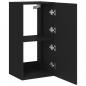 Preview: TV-Wandschrank mit LED-Leuchten Schwarz 40,5x35x80 cm