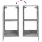 Preview: TV-Wandschrank mit LED-Leuchten Betongrau 40,5x35x80 cm