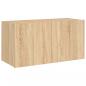 Preview: TV-Wandschrank mit LED-Leuchten Sonoma-Eiche 80x35x41 cm