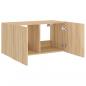 Preview: TV-Wandschrank mit LED-Leuchten Sonoma-Eiche 80x35x41 cm