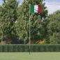 Preview: ARDEBO.de - Flagge Italiens mit Mast 6,23 m Aluminium