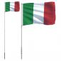 Preview: Flagge Italiens mit Mast 5,55 m Aluminium