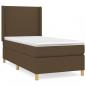 Preview: Boxspringbett mit Matratze Dunkelbraun 80x200 cm Stoff