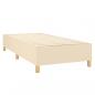 Preview: Boxspringbett mit Matratze & LED Creme 80x200 cm Stoff