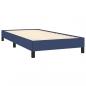 Preview: Boxspringbett mit Matratze Blau 80x200 cm Stoff