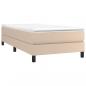 Preview: Boxspringbett mit Matratze Cappuccino-Braun 80x200cm Kunstleder