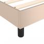 Preview: Boxspringbett mit Matratze Cappuccino-Braun 80x200cm Kunstleder