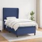 Preview: ARDEBO.de - Boxspringbett mit Matratze Blau 80x200 cm Stoff