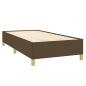 Preview: Boxspringbett mit Matratze Dunkelbraun 80x200 cm Stoff