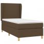 Preview: Boxspringbett mit Matratze Dunkelbraun 80x200 cm Stoff